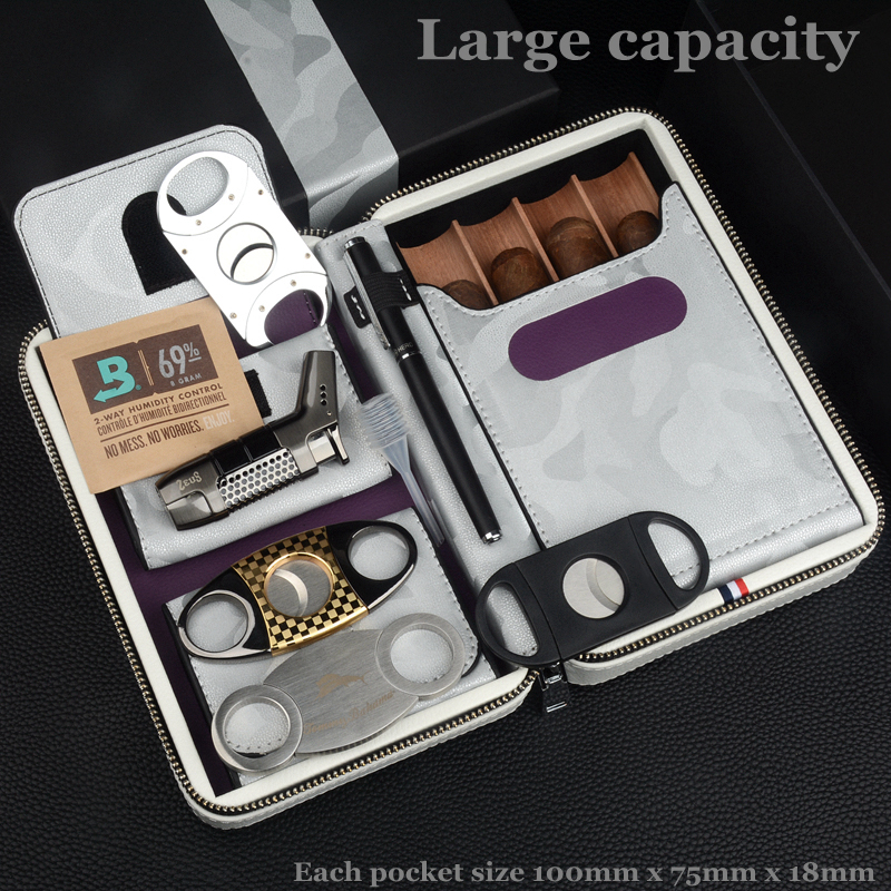Vape Ring - Travel Cigar Case Leather Cigar Holder