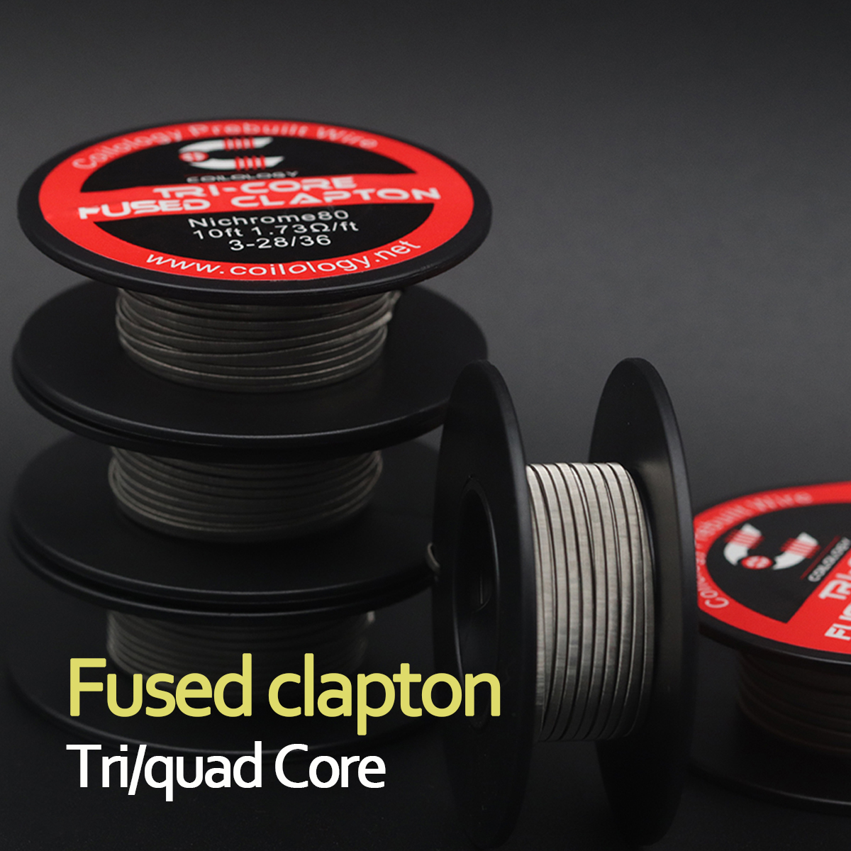 Clapton Wire Pre Built - 10ft Prebuilt wire Tricore/quad core Fused
