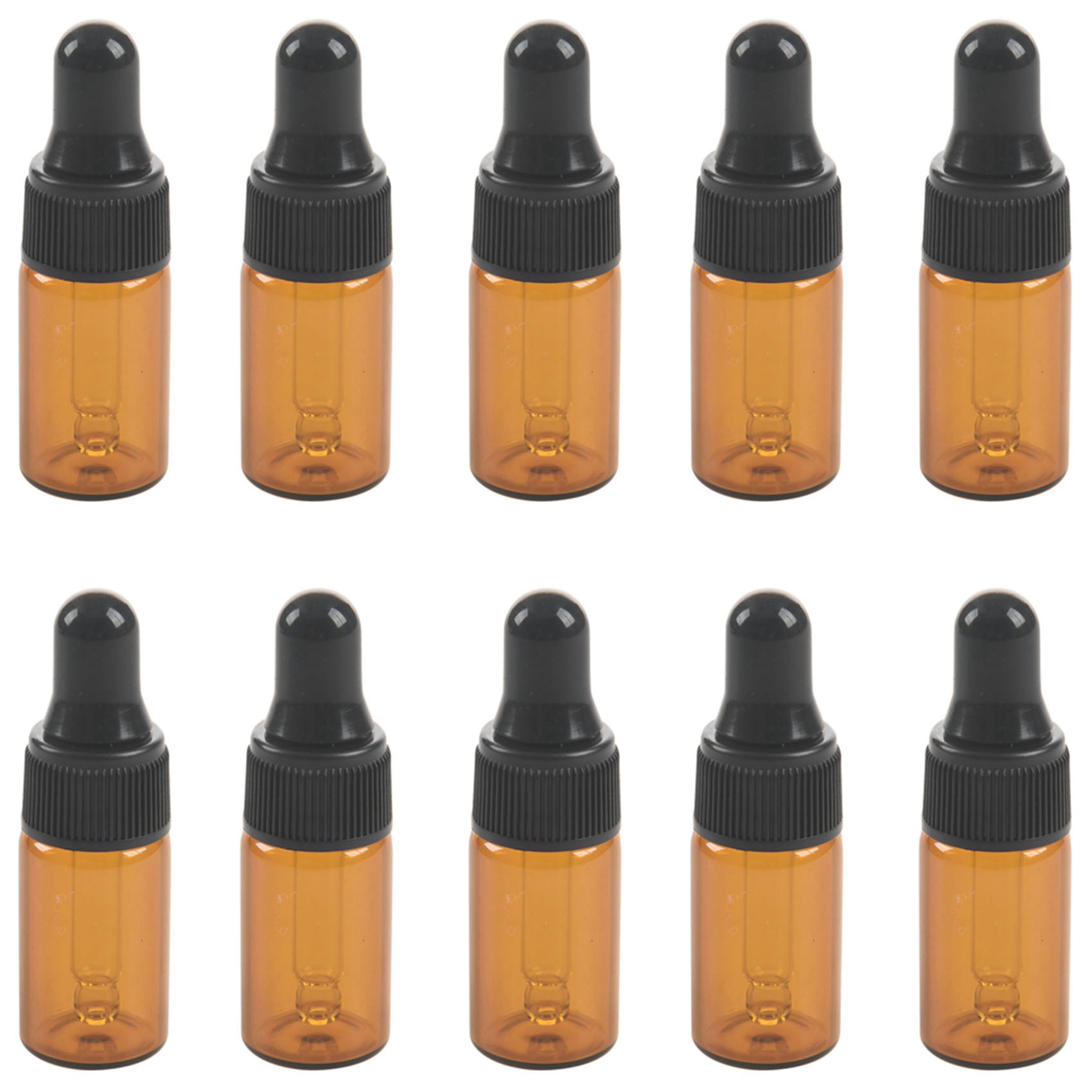 Juice Bottle Dropper - 10pcs 3ml Empty brown Glass Dropper