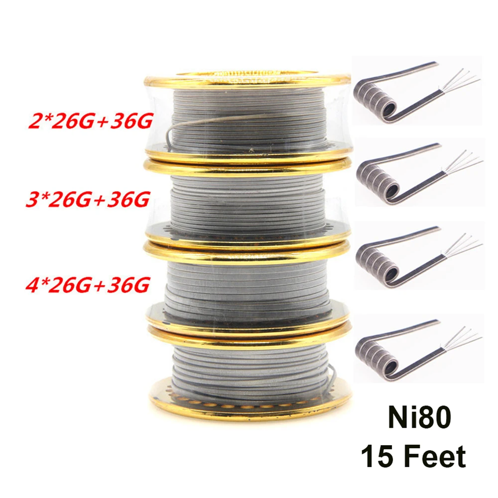 Ni80 Wire Clapton Fused Double - огляд і ціна Clapton Wire Pre Built