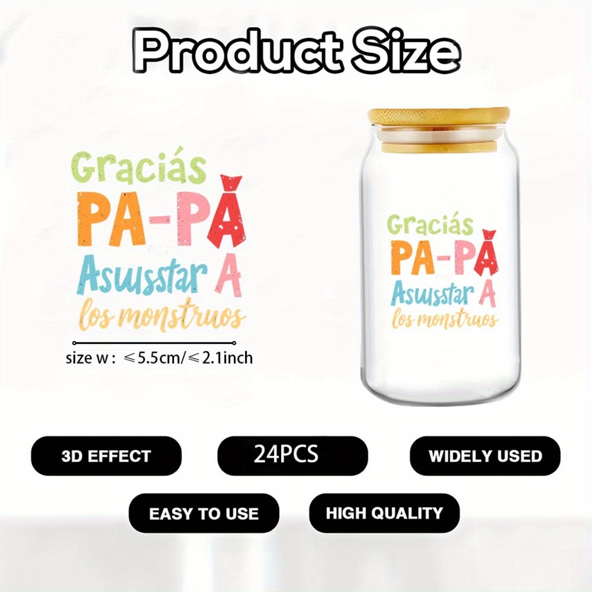 24Pcs/Set Father's Day Quotes  - огляд і ціна Rdta Tank Glass