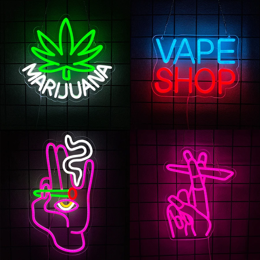 Vape Shop Neon Sign For Wall D - огляд і ціна Vaping Shop
