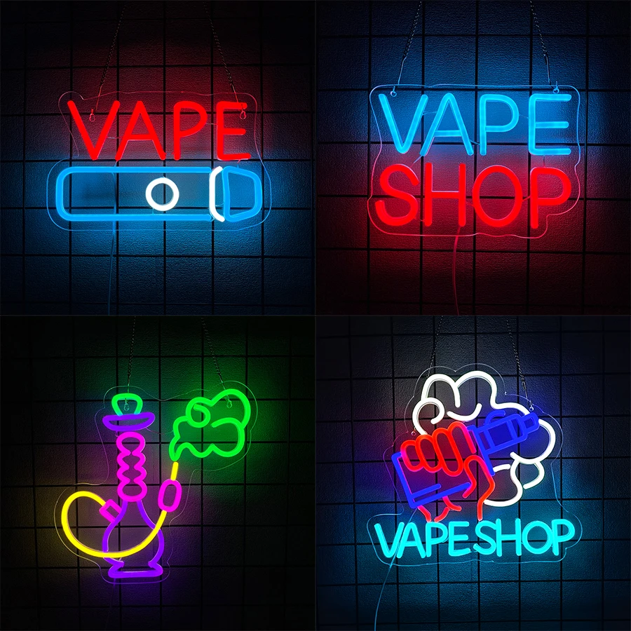 Vape Shop Neon Signs, Led Lett - огляд і ціна Vaping Shop