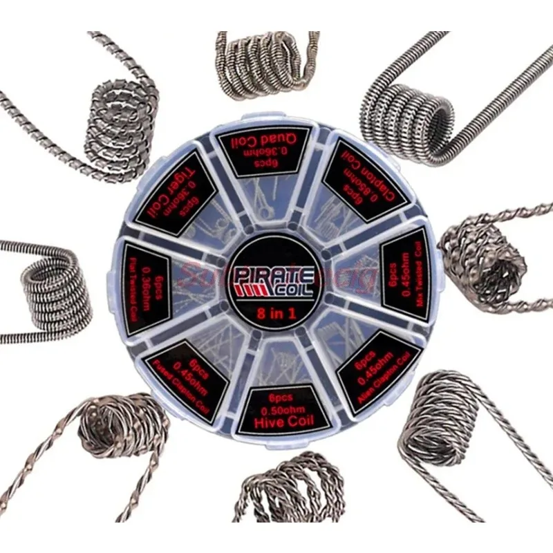 Original Pirate Ni80 8 in 1 Pr - огляд і ціна Clapton Wire Pre Built
