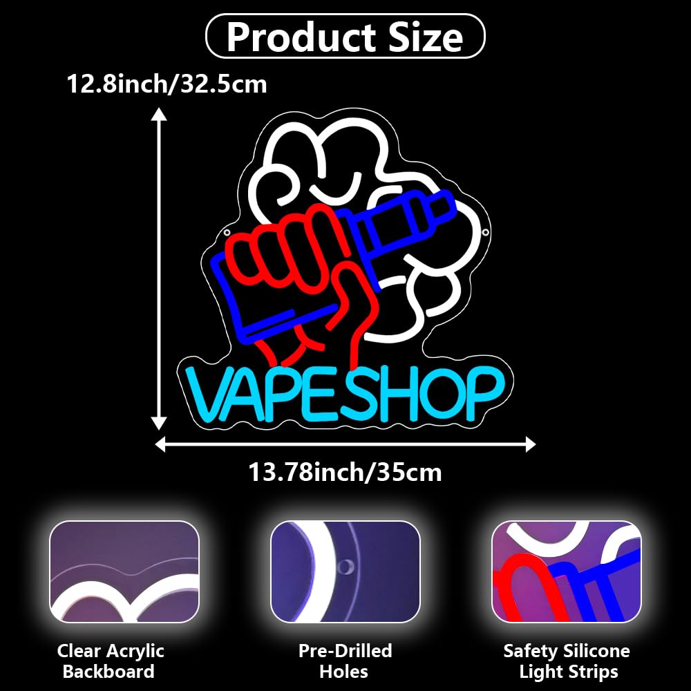 Vape Shop Neon Sign USB Powere - огляд і ціна Vaping Shop